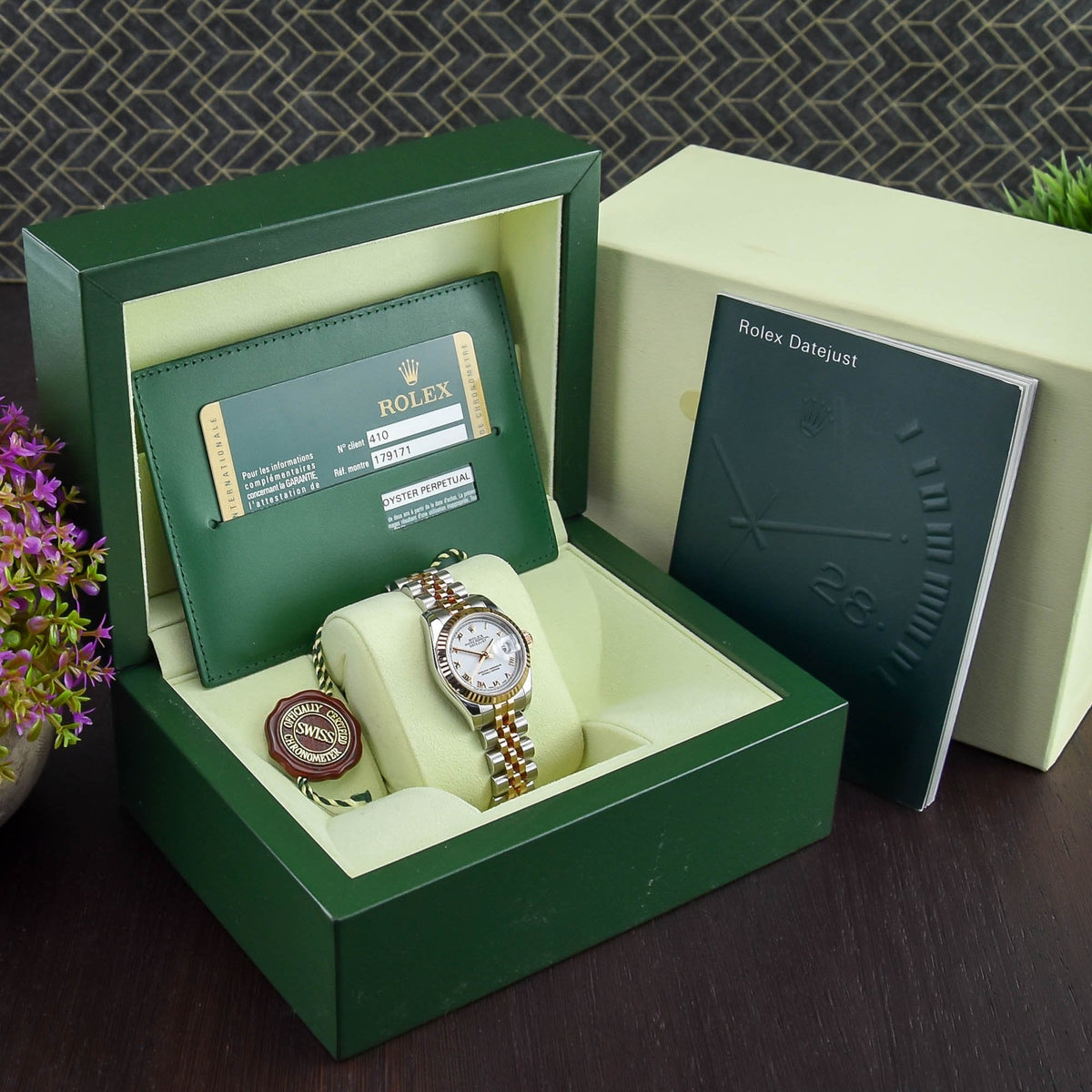 Datejust 179171 - Everose Gold & Steel - White Dial - 2008