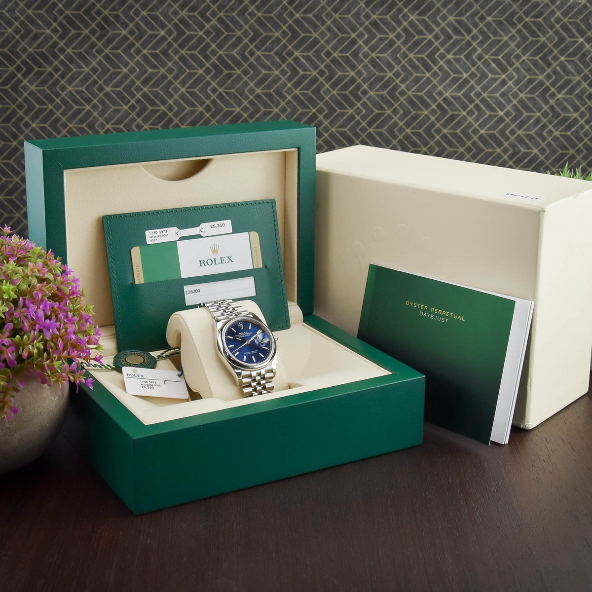 Datejust 36 126200 - Gents Watch - Blue Dial - 2019