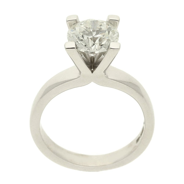 18ct White Gold Four Claw Diamond Engagement Ring - 1.71ct -5.9g