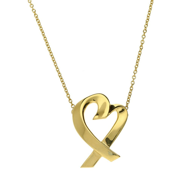 18ct Yellow Gold Necklace & Heart Pendant - 18 inches