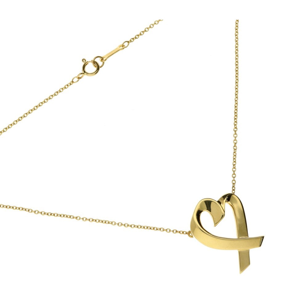 18ct Yellow Gold Necklace & Heart Pendant - 18 inches