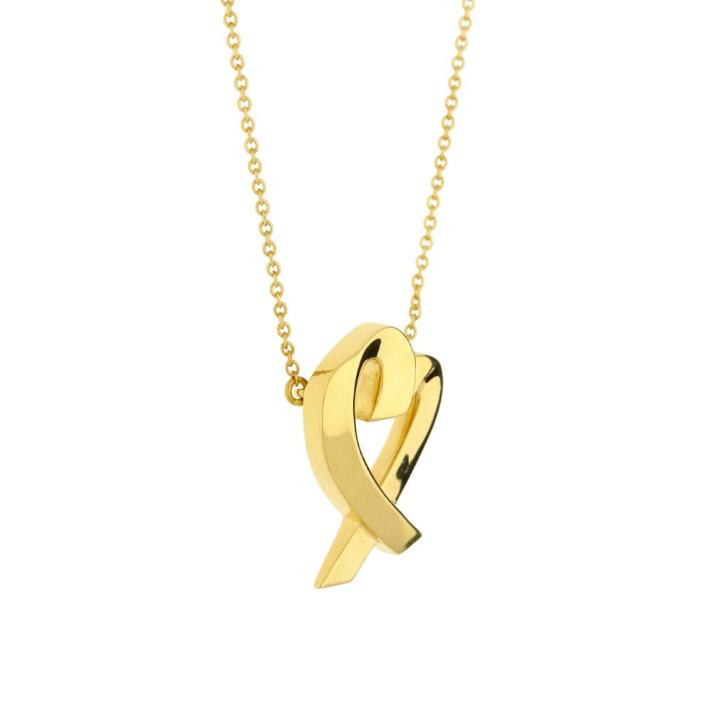 18ct Yellow Gold Necklace & Heart Pendant - 18 inches