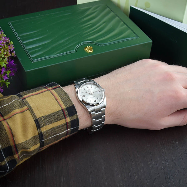 Air-King 114200 - 34mm - Silver Dial - 2009