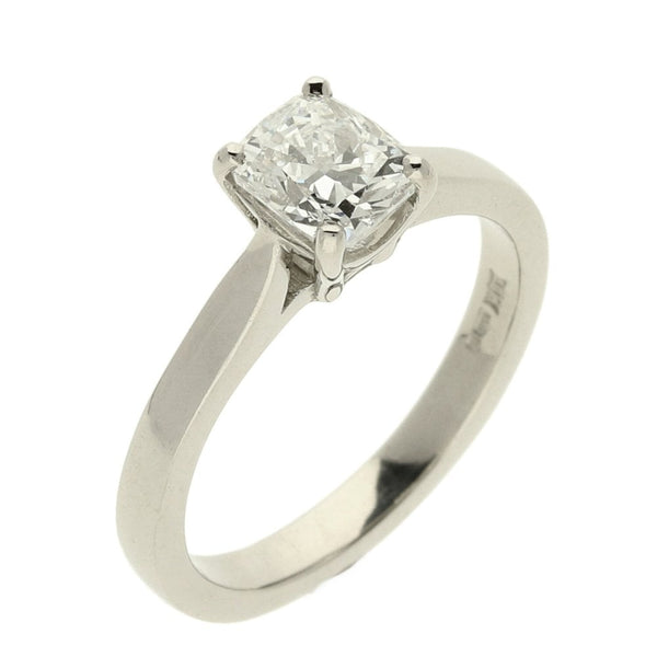 Platinum GIA Certified 1.01ct Diamond Engagement Ring - Size L½