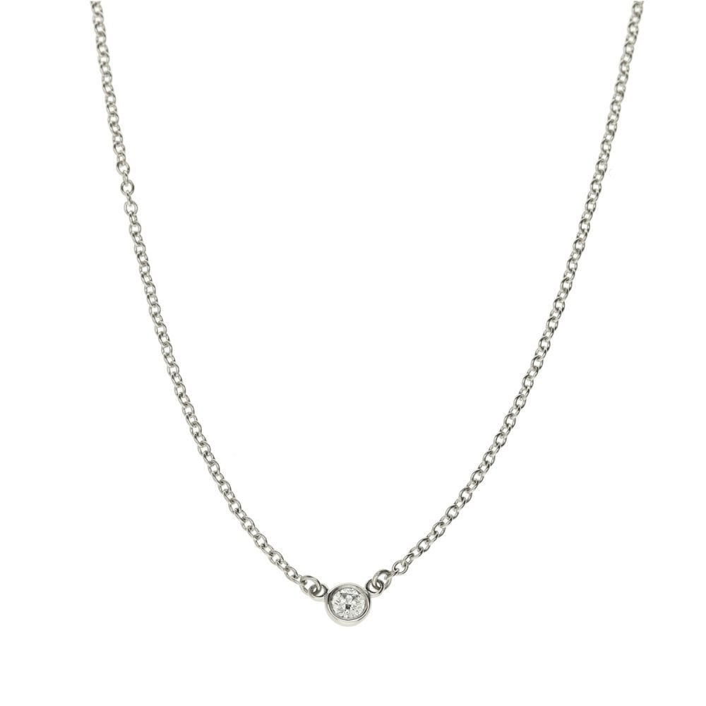 Diamond By The Yard Pendant & Chain - 0.06ct