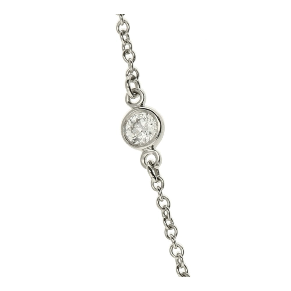 Platinum 3 Stone Diamond Pendant & Necklace - 0.21ct