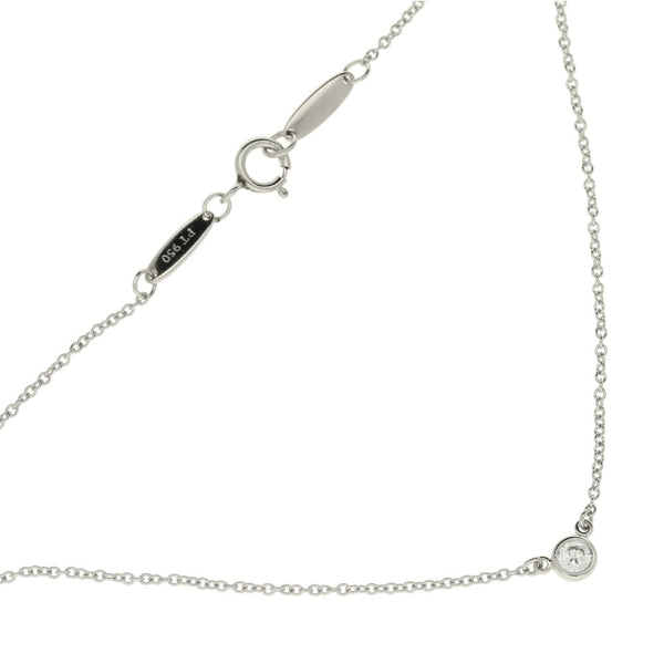 950 Platinum Diamond By The Yard Pendant & Chain - 0.09ct