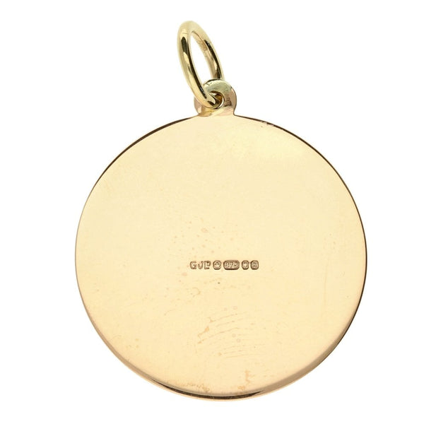 9ct Yellow Gold Gents St Christopher Pendant