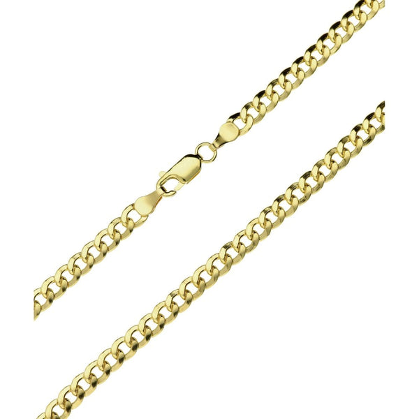 9ct Gold 20" Hollow Curb Chain