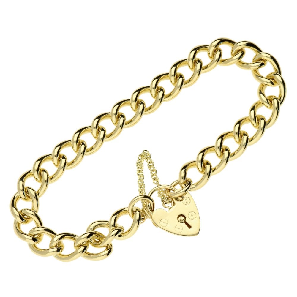 9ct Ladies Solid Open Curb Bracelet