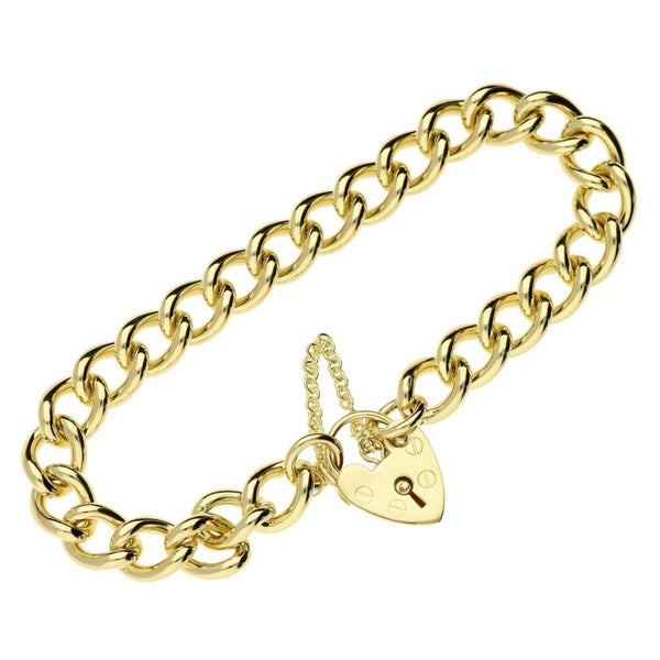 9ct Ladies Solid Open Curb Bracelet