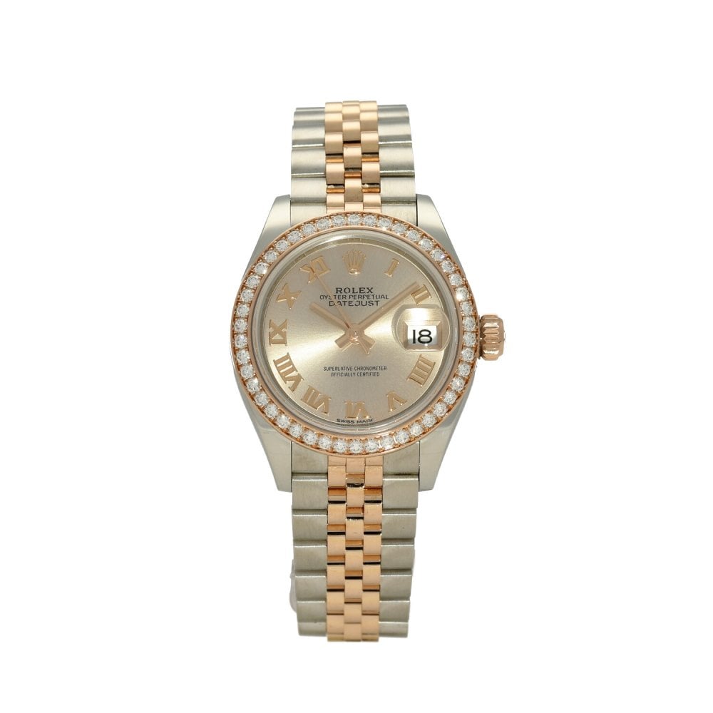 Datejust 279381RBR - Steel & Rose Gold - Diamond Bezel - 2019
