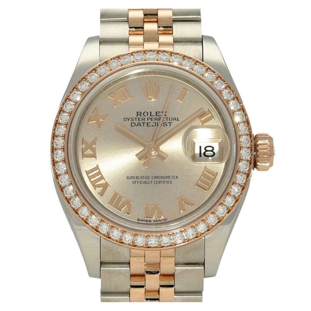 Datejust 279381RBR - Steel & Rose Gold - Diamond Bezel - 2019