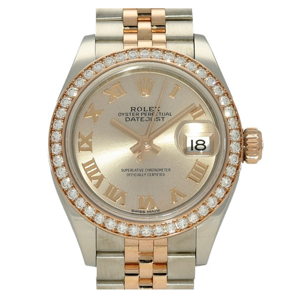 Datejust 279381RBR - Steel & Rose Gold - Diamond Bezel - 2019