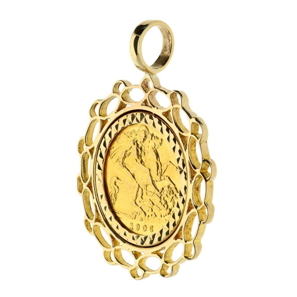 9ct Yellow Gold Half-Sovereign 1906 King Edward VII
