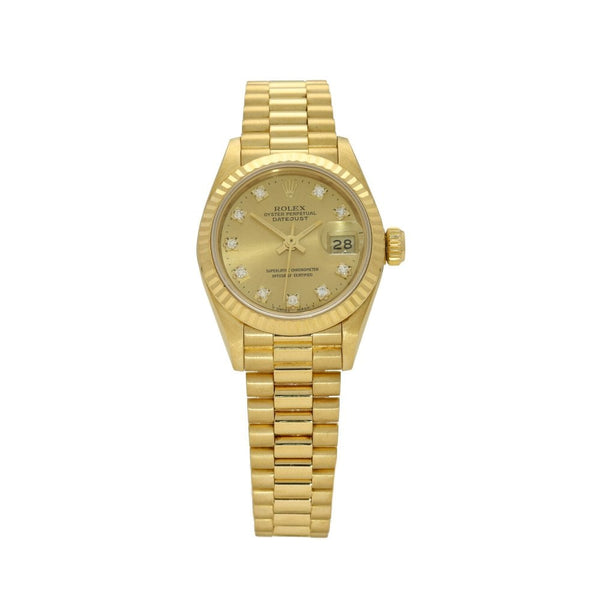 Datejust 69178 - Ladies Gold Watch - Diamond Dial - 1988