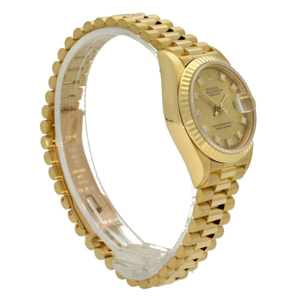 Datejust 69178 - Ladies Gold Watch - Diamond Dial - 1988