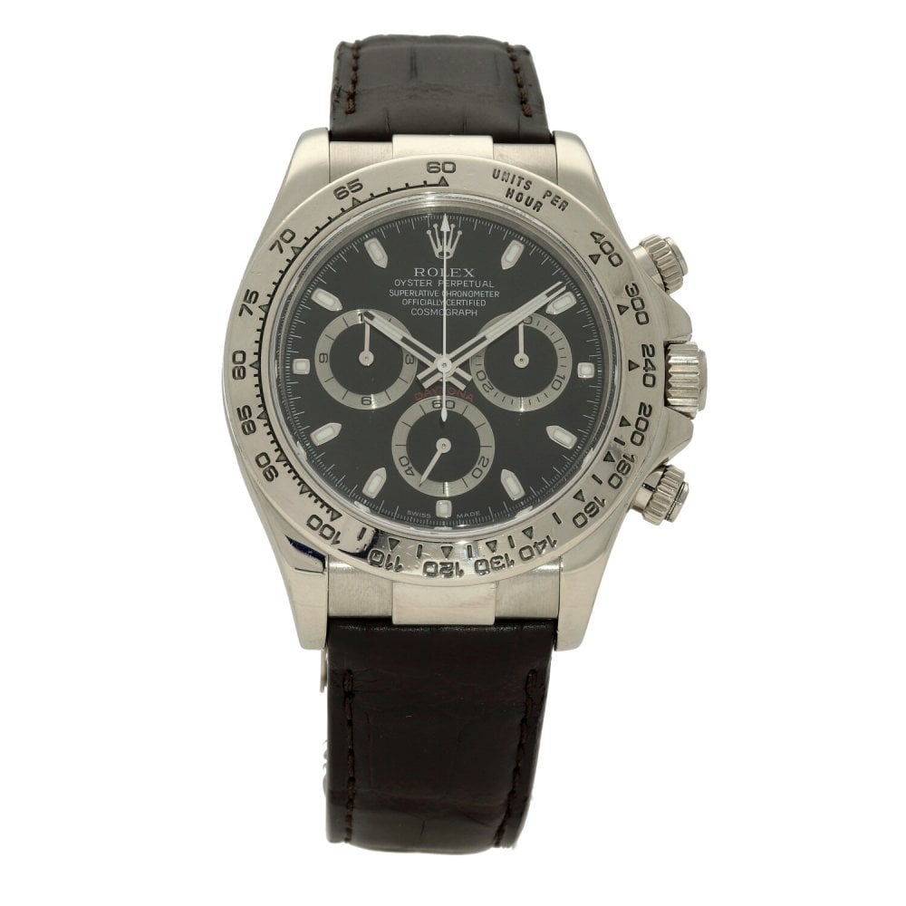 Daytona 116519 - White Gold Watch - Black Dial - 2006