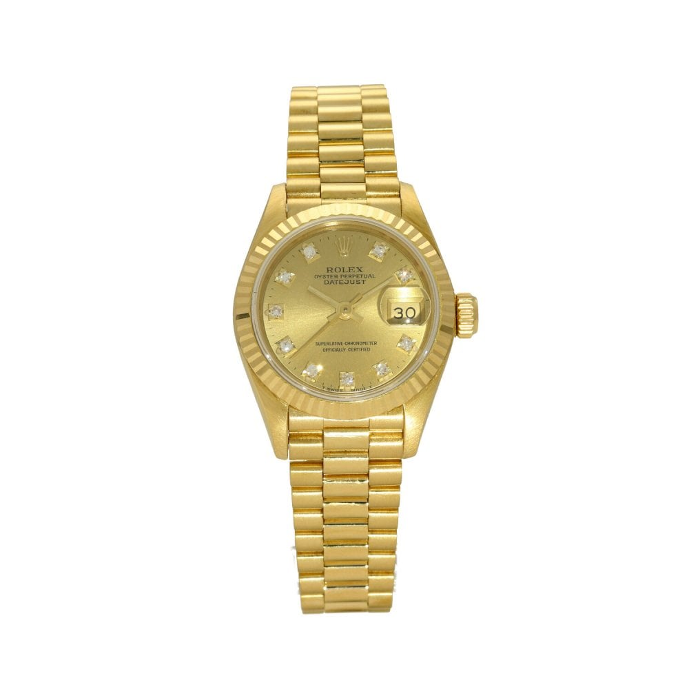 Datejust 69178 - Gold Ladies Watch - Diamond Dial - 1989