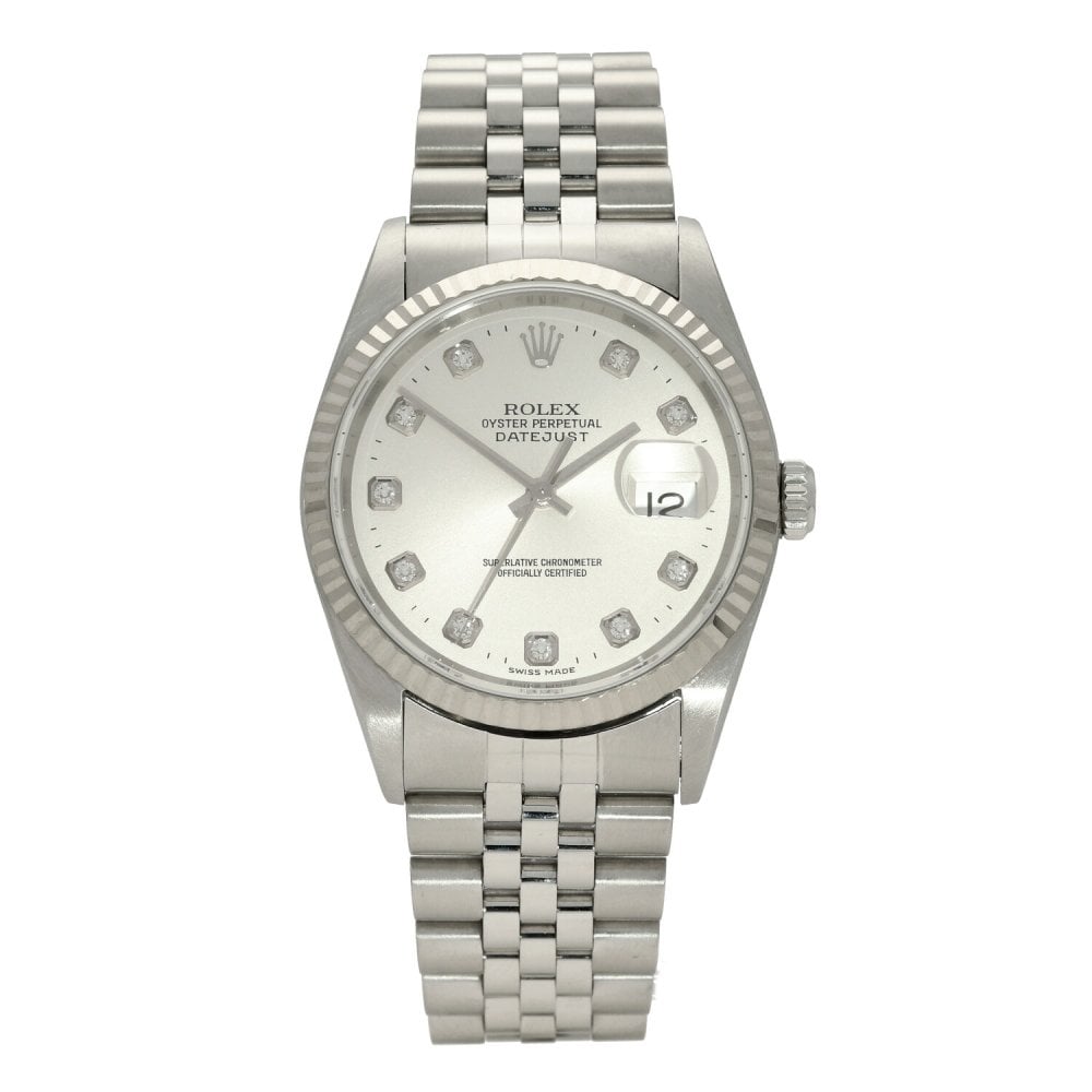 Datejust 16234 - Silver Diamond Dial - 2003