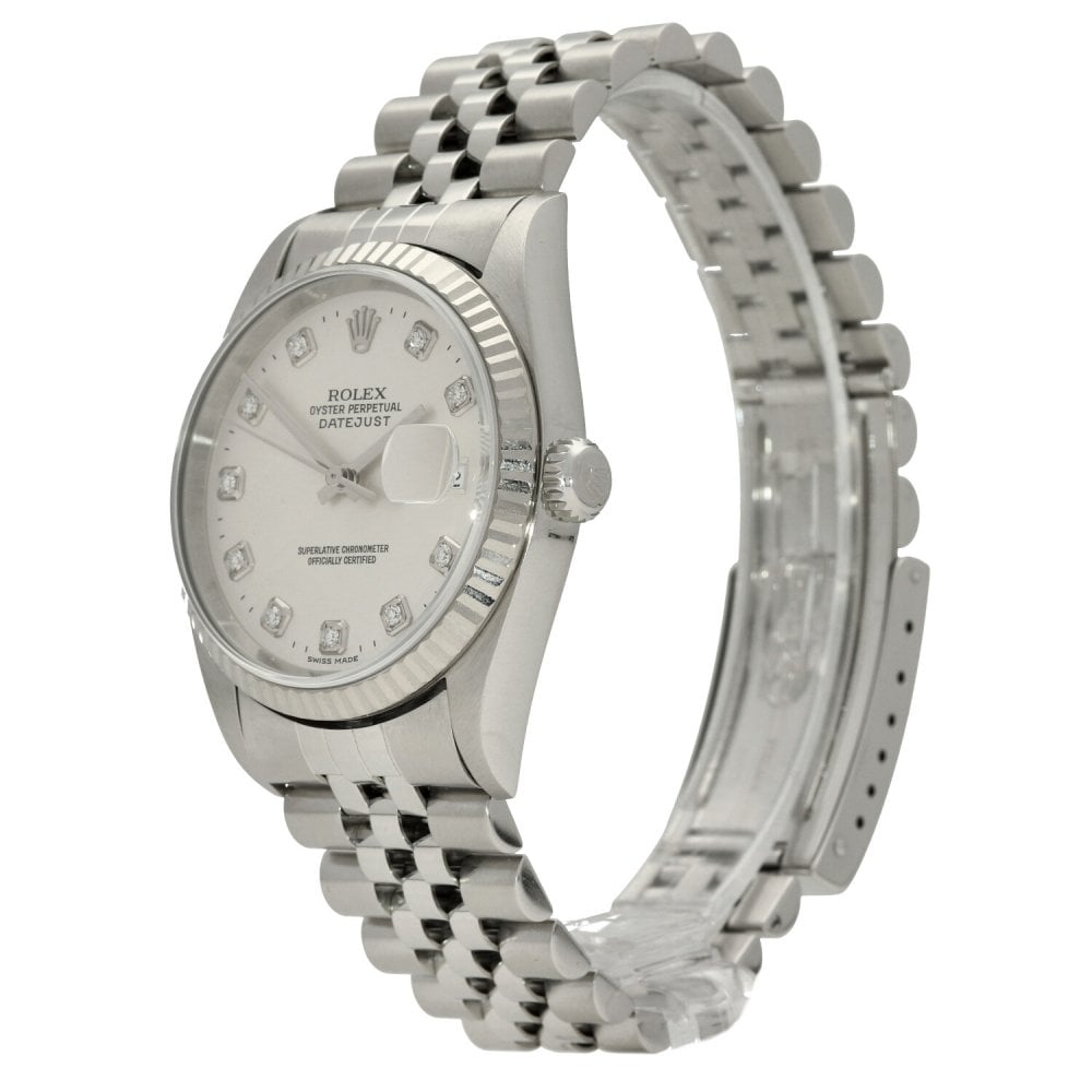 Datejust 16234 - Silver Diamond Dial - 2003