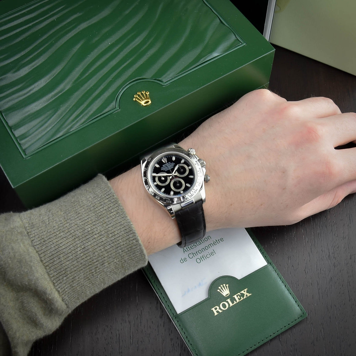 Daytona 116519 - White Gold Watch - Black Dial - 2006