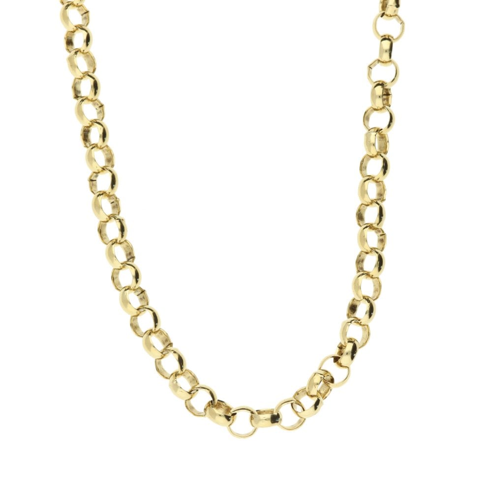 9ct Yellow Gold Ladies 18" Belcher Chain - 16.3g