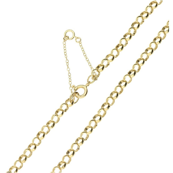9ct Yellow Gold Ladies 18" Belcher Chain - 16.3g