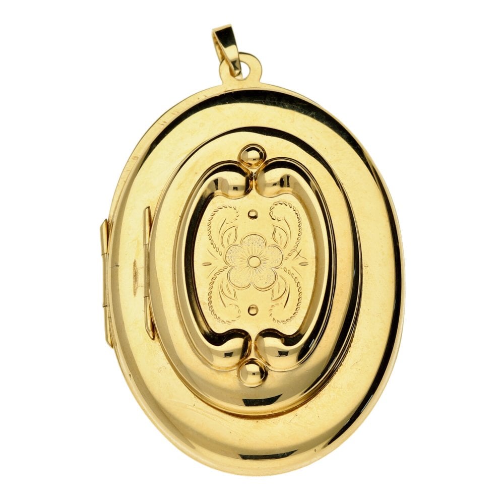 9ct Yellow Gold Family Locket Pendant - 7.9g