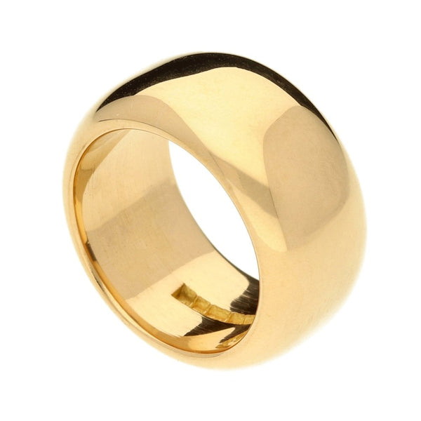 Ladies 22ct Yellow Gold D-Shape Wedding Ring - Size N - 29.0g