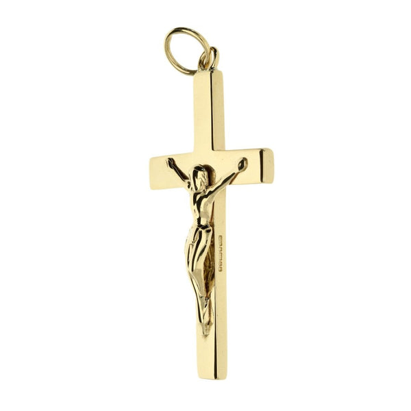 9ct Yellow Gold Crucifix Pendant - 9.4g
