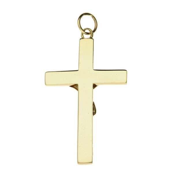 9ct Yellow Gold Crucifix Pendant - 9.4g