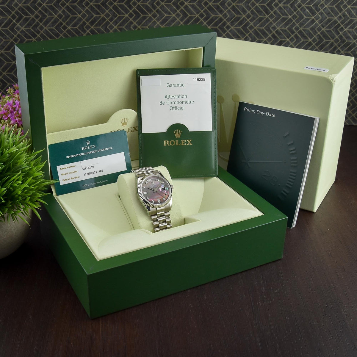 Day-Date 118239 - Dark Mother of Pearl Dial - 2007