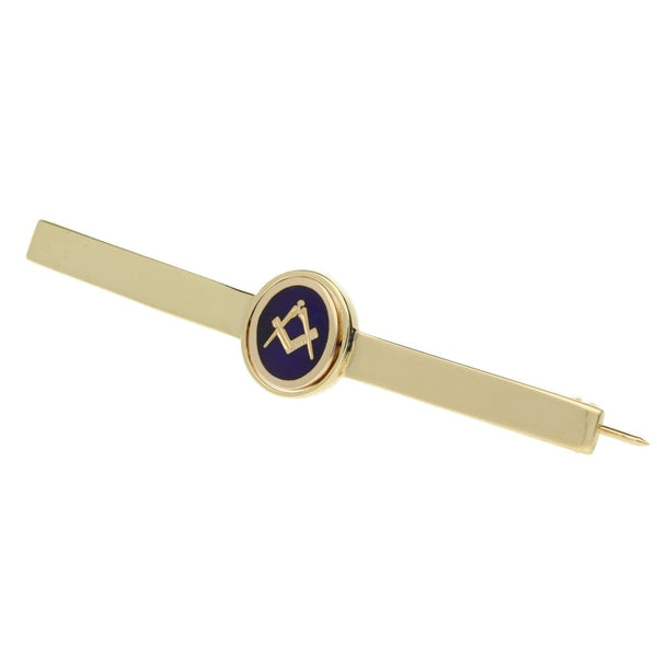 9ct Yellow Gold Gents Masonic Tie Pin - 5.5g