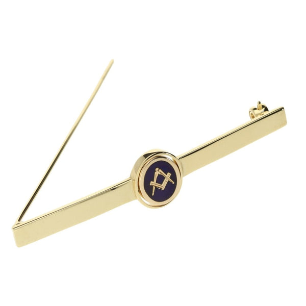 9ct Yellow Gold Gents Masonic Tie Pin - 5.5g