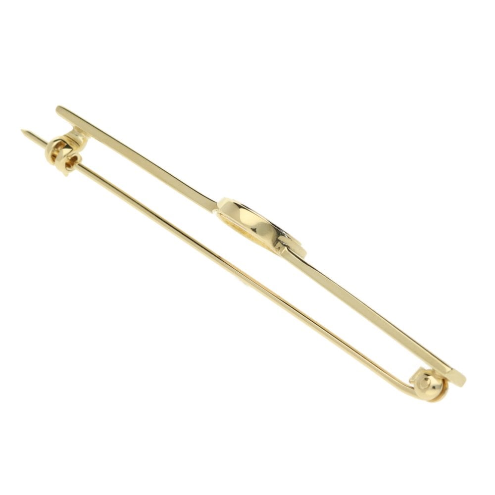 9ct Yellow Gold Gents Masonic Tie Pin - 5.5g