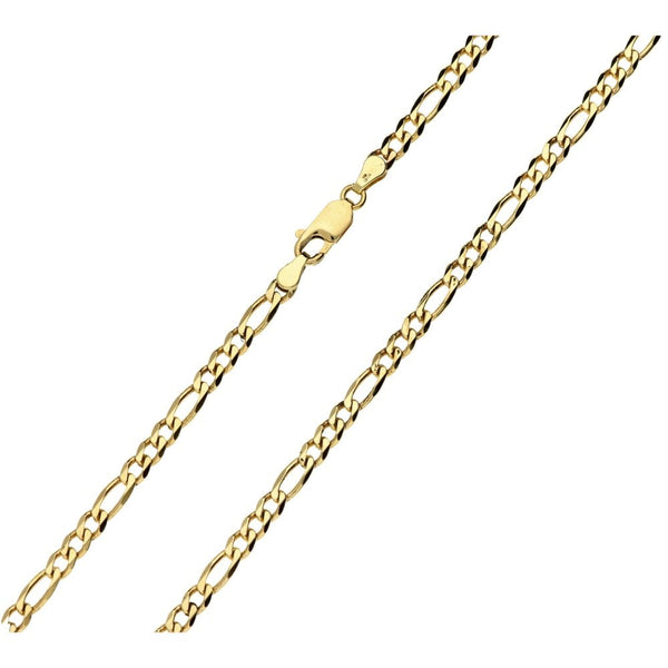 9ct Yellow Gold Solid 18 inch Figaro Chain