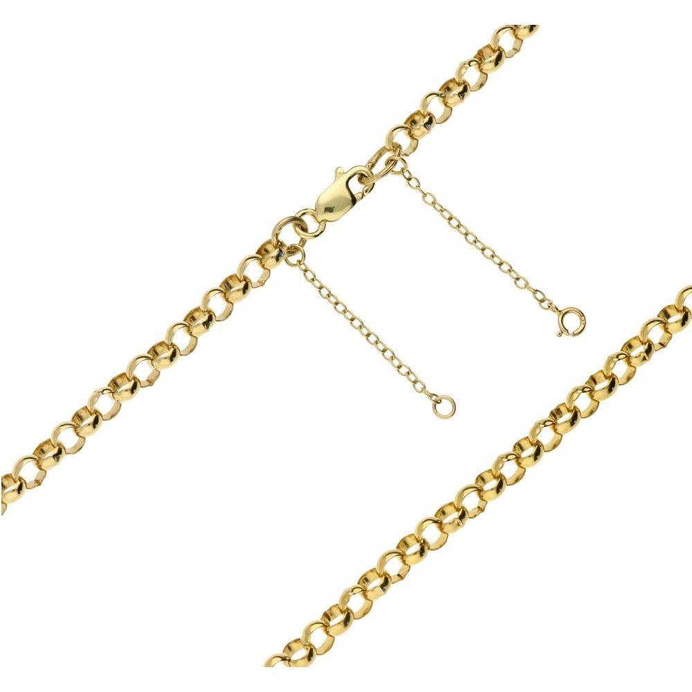 9ct Yellow Gold Solid 25-inch Round Belcher Chain 22.8g