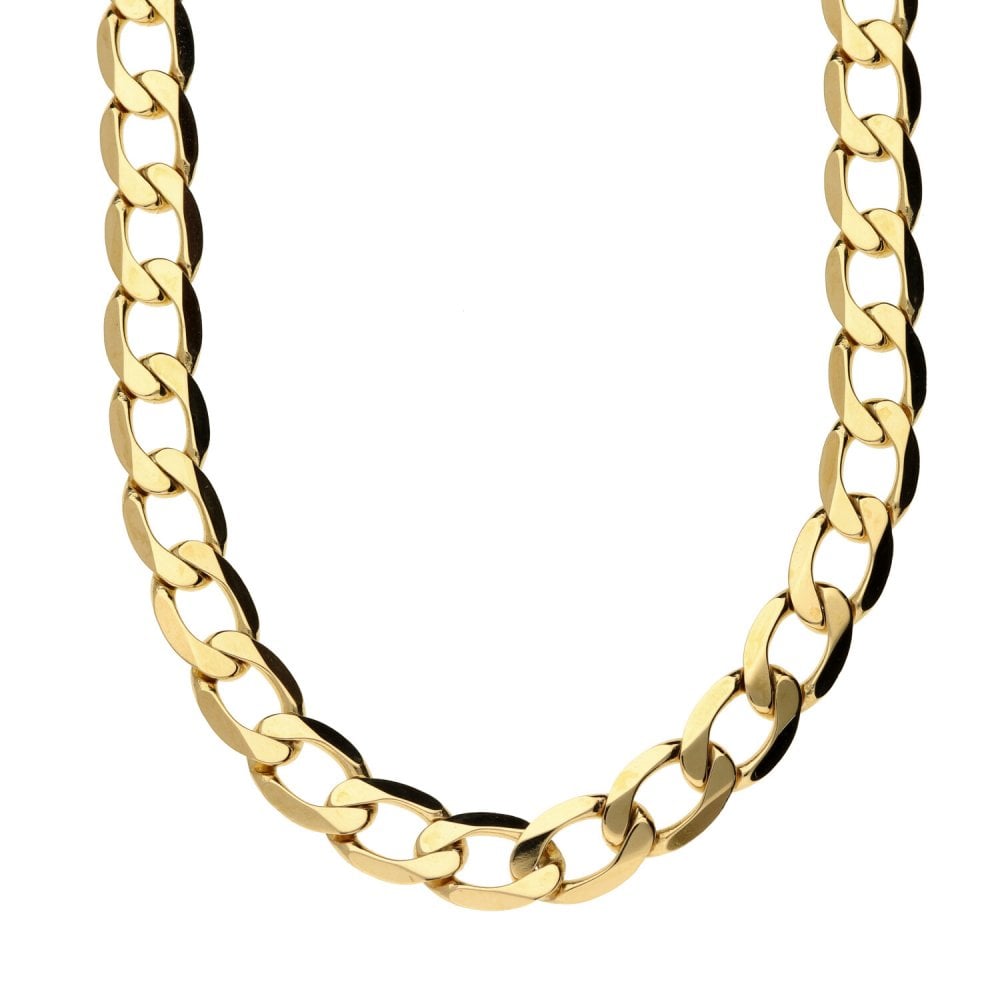 9ct Yellow Gold Solid 20-inch Curb Chain 30.6g