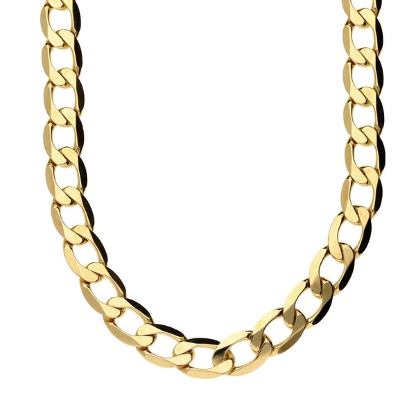 9ct Yellow Gold Solid 20-inch Curb Chain 30.6g