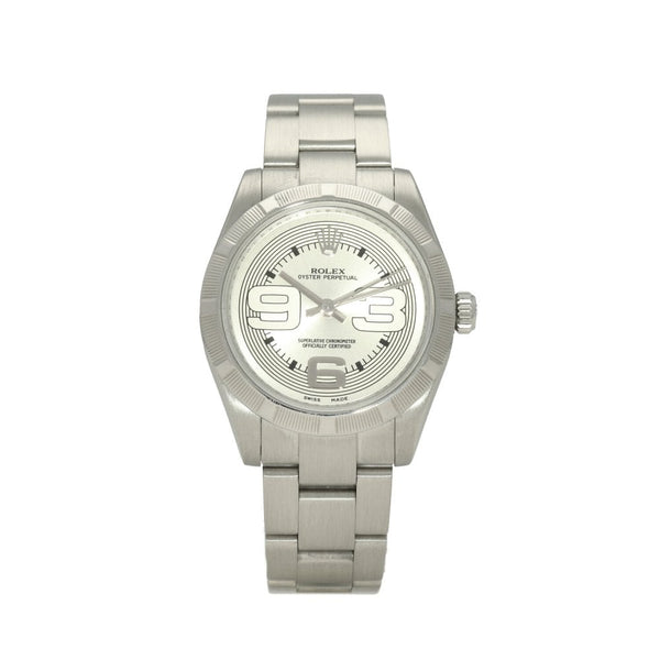 Oyster Perpetual 177210 - Midsize Watch - Silver Dial - 2008