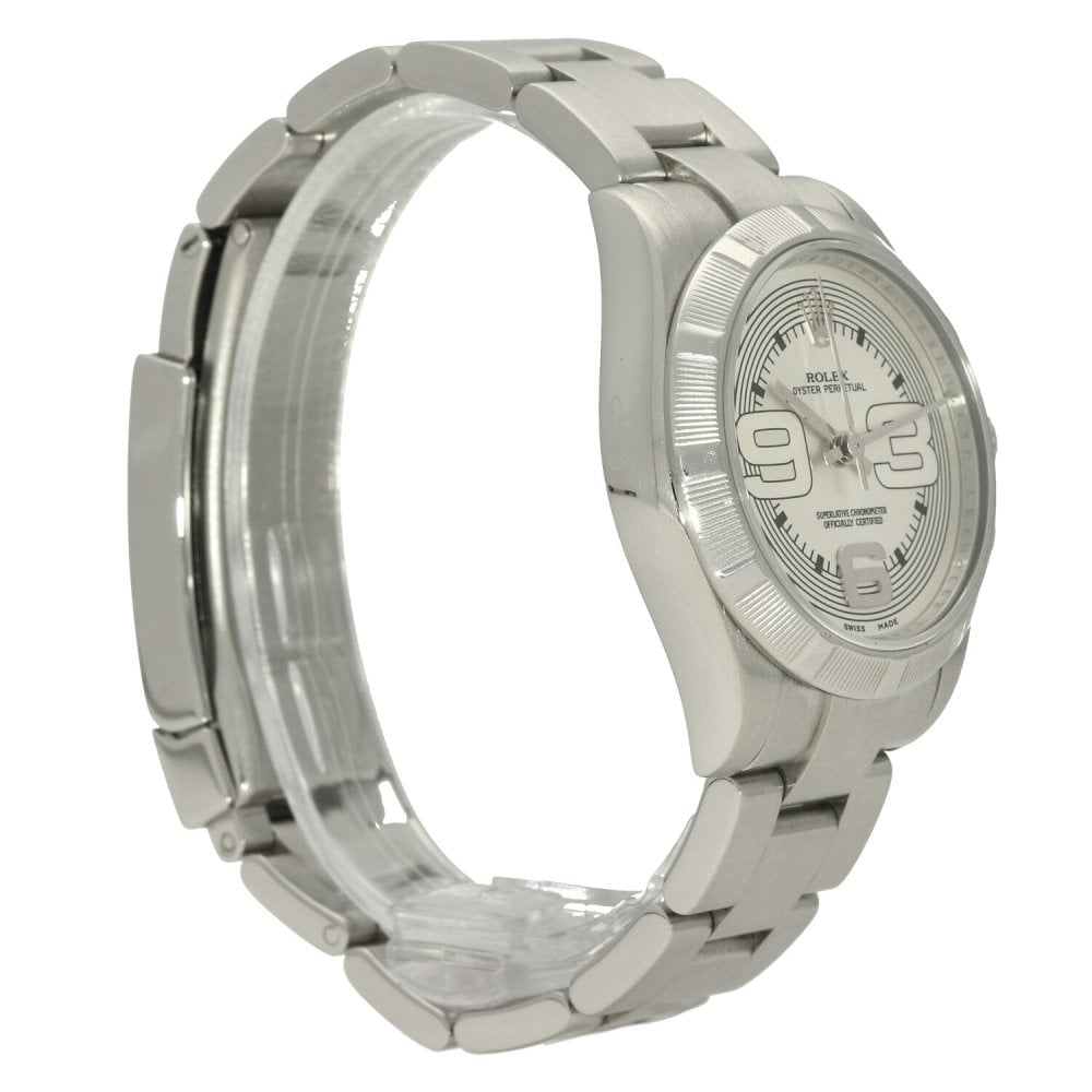 Oyster Perpetual 177210 - Midsize Watch - Silver Dial - 2008