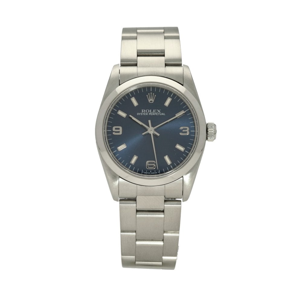 Oyster Perpetual 67480 - Midsize Watch - Blue Dial - 1999