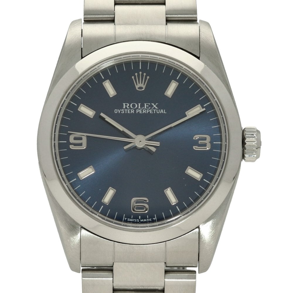 Oyster Perpetual 67480 - Midsize Watch - Blue Dial - 1999