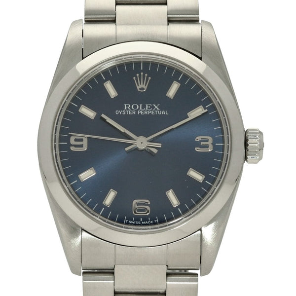 Oyster Perpetual 67480 - Midsize Watch - Blue Dial - 1999