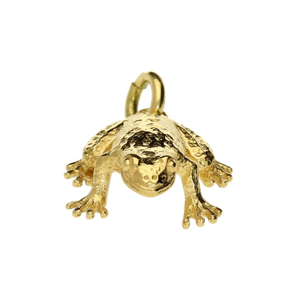 18ct Yellow Gold Frog Pendant - 14x6x16mm - 4.2g