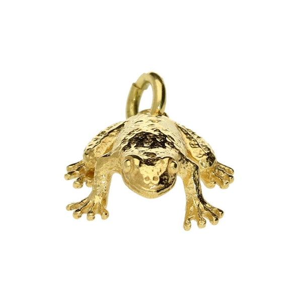 18ct Yellow Gold Frog Pendant - 14x6x16mm - 4.2g