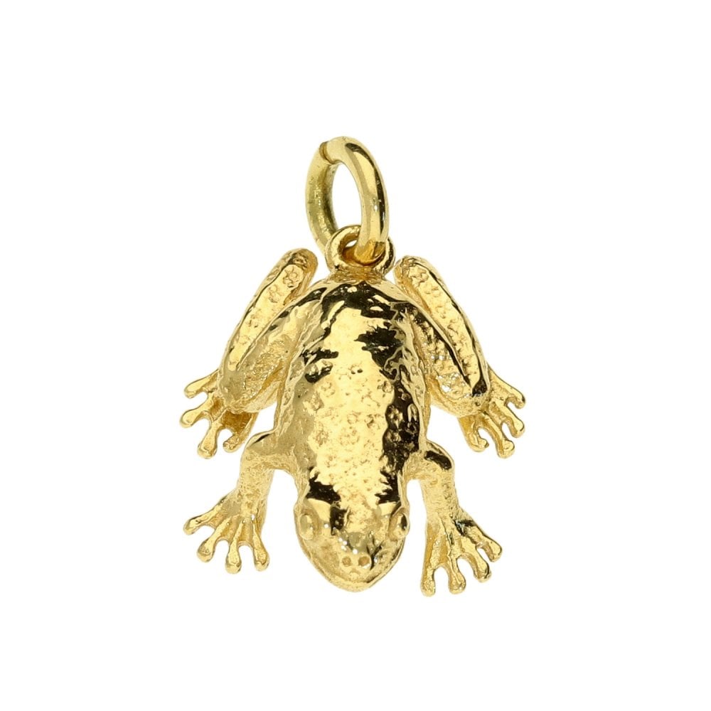 18ct Yellow Gold Frog Pendant - 14x6x16mm - 4.2g