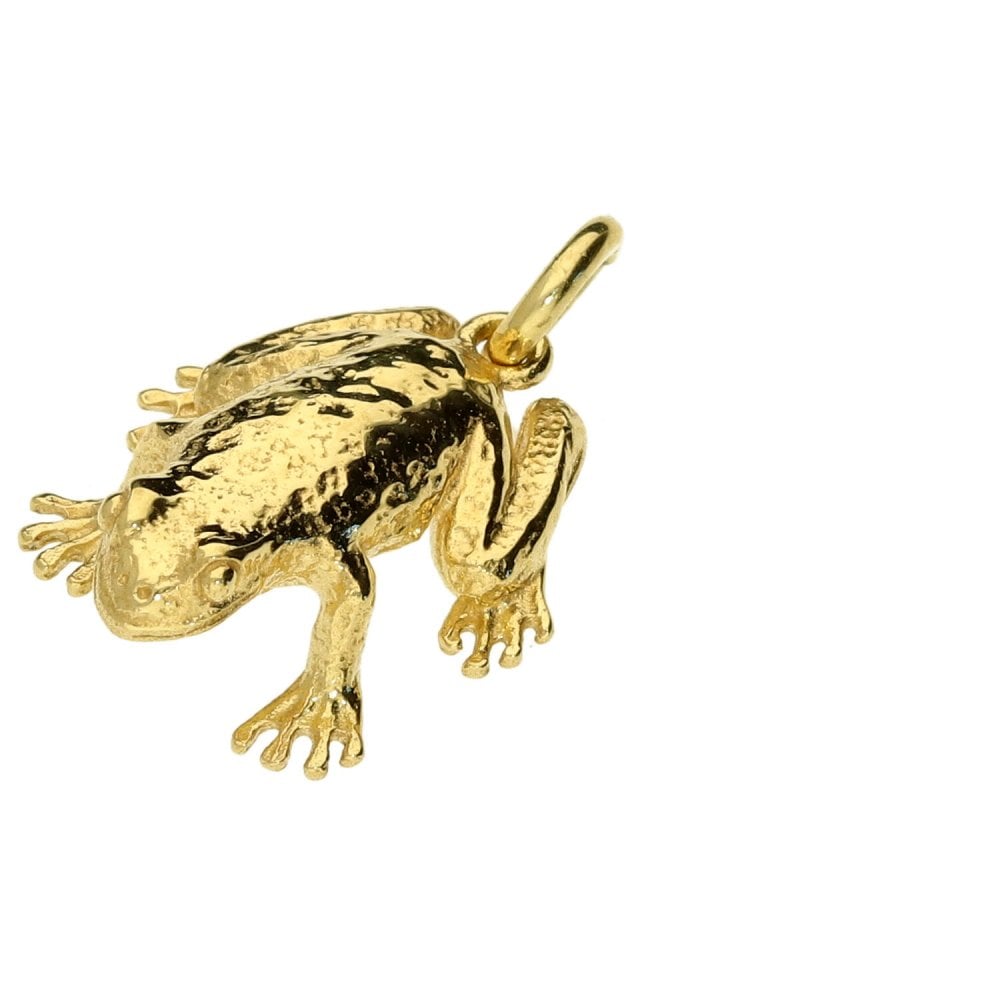 18ct Yellow Gold Frog Pendant - 14x6x16mm - 4.2g