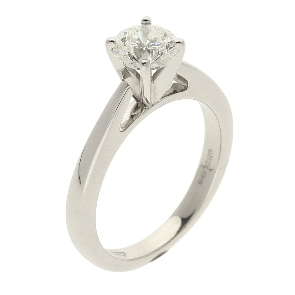18ct White Gold Diamond Engagement Ring - Size M